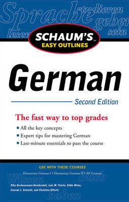 Schaum's Easy Outline of German, 2e