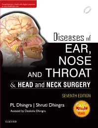 Diseases of Ear, Nose and Throat & Head and Neck Surgery, 7e**