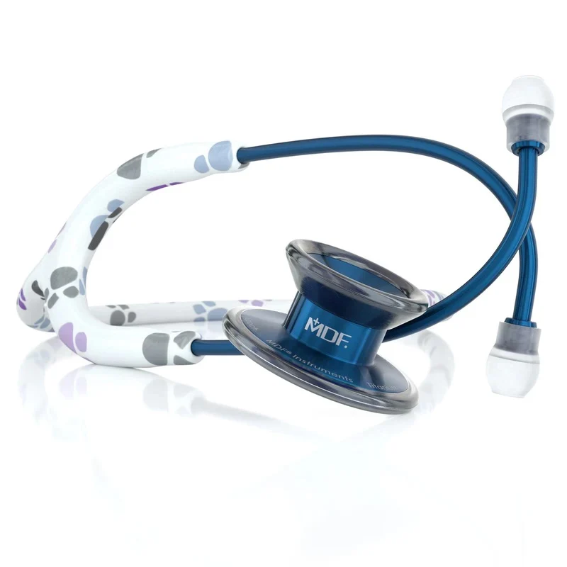 Steth-MDF Md One® Epoch® Titanium Adult Stethoscope Paw Print/Capridium-7184